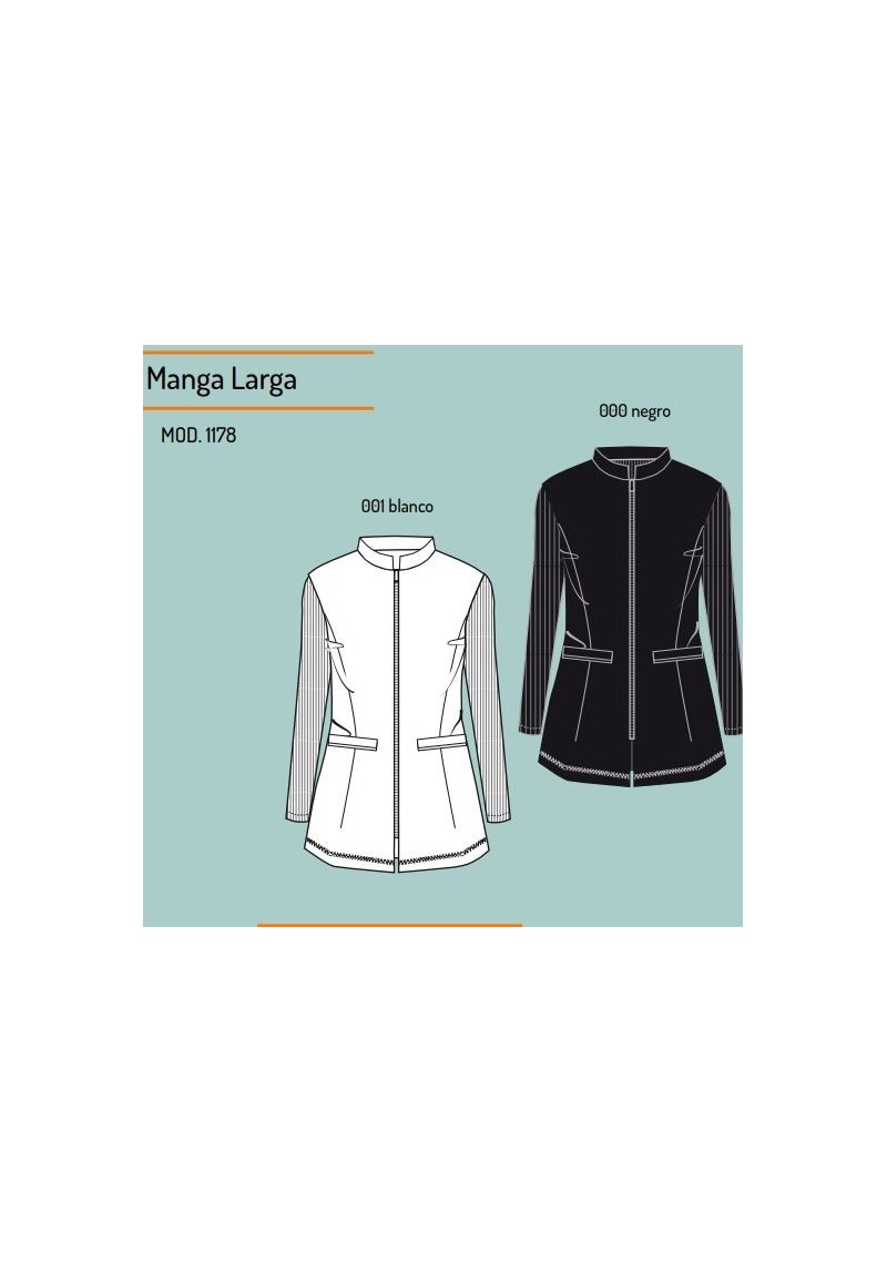 1178 - CASACA MUJER MANGA...